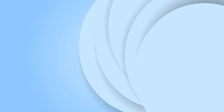 Blue pastel vector background with blue overlap paper layer on blue space curve line for text and message design