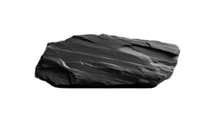 Slate Headstone on Transparent Background