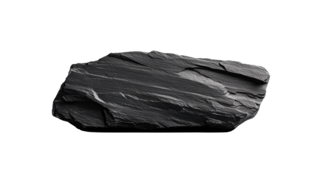 Slate Headstone on Transparent Background