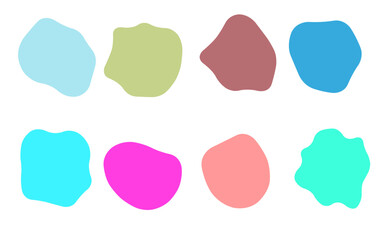 Colorful Organic Blob Shapes Collection for Modern Abstract Design and Creative Visual Projects