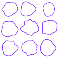 Colorful Organic Blob Shapes Collection for Modern Abstract Design and Creative Visual Projects