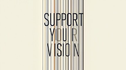 Support your vision barcode graphic