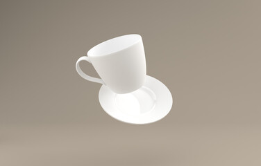 Realistic Mug Mockup 3D Rendered