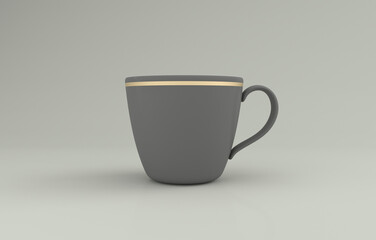 Realistic Mug Mockup 3D Rendered