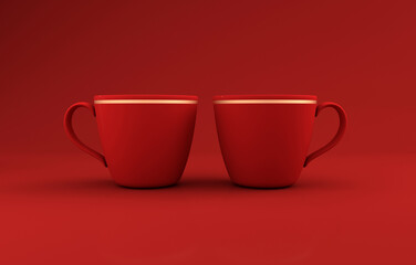Realistic Mug Mockup 3D Rendered