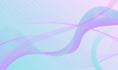 pink green smooth lines wave curves soft gradient abstract background