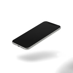 Naklejka premium Mockup Smartphone Floating, Isolated on White Background