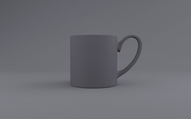 Realistic Mug Mockup 3D Rendered