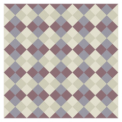 Seamless pastel checkered geometric pattern