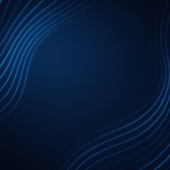 Neon blue curved light lines