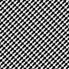 Black and white illusion with crossed arrows