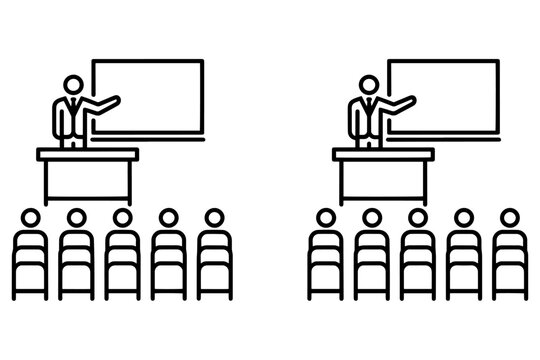 set of Classroom Presentation Icon,
Classroom Presentation Icon,
Minimalist Training Illustration