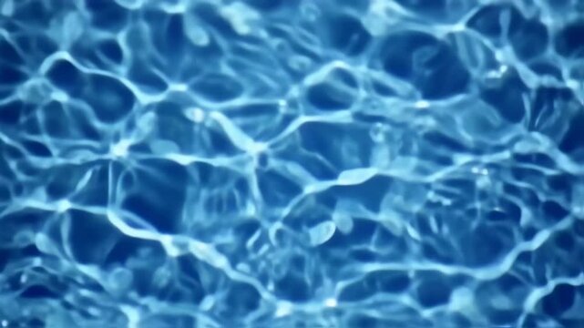 Blue Water Ripples and Waves Texture Background with Sunlight Reflections