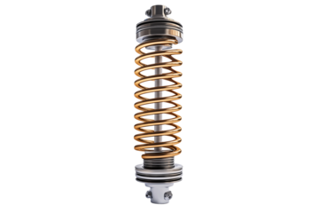Car Shock Spring Isolated Transparent on Transparent Background