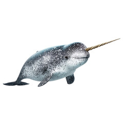 Narwhal swimming png marine png ocean png animal png wildlife png tusk png aquatic png sea png nature png mammal png transparent background image [memory:6]