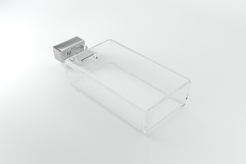 Elegant crystal perfume bottle adds sophistication to beauty brands and cosmetic designs with clean modern lines