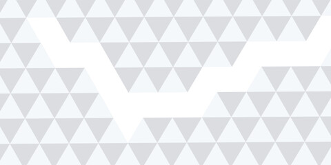 White triangle geometric pattern background, Geometric background made of triangles, Abstract geometric background. Vector 3d illustration