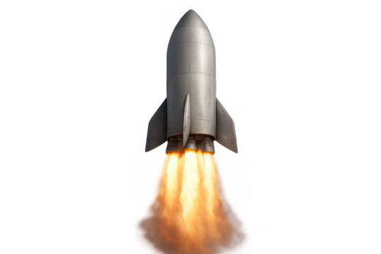 Starship rocket launching into space, propulsion system firing, spaceflight technology exploration - Powered by Adobe