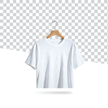 white  T shirt design mockup image templates empty png verctor