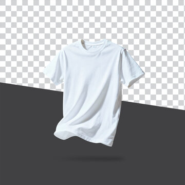 white T shirt design mockup templates empty png verctor