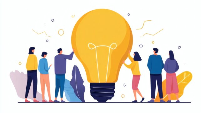 business people with idea