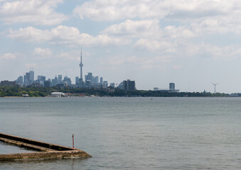 view of the lake and the city Toronto Ontario