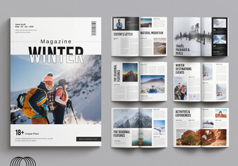 Winter Magazine Template