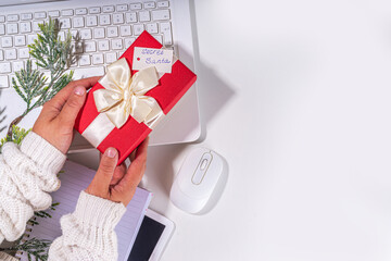 Present from secret santa on workplace