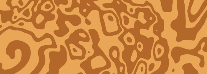 Spooky toffee pattern with eerie drips and mysterious swirls. Dark amber seamless texture for holiday designs. Stock vector illustration in Halloween style.