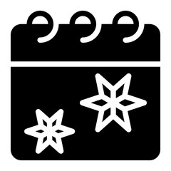 calendar glyph icon