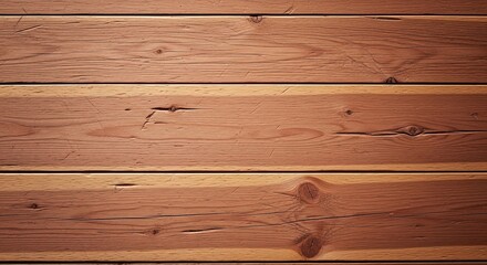 Close-up view of warm-toned horizontal wood planks, showcasing natural grain patterns and subtle imperfections, creating a rustic and inviting texture
