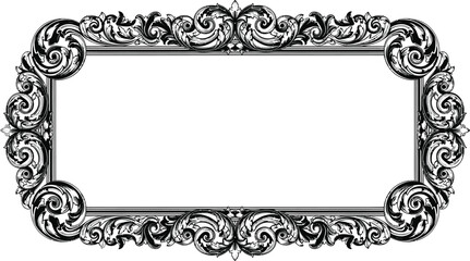 Download decorative vector frame vintage border ornament design element eps silhouette