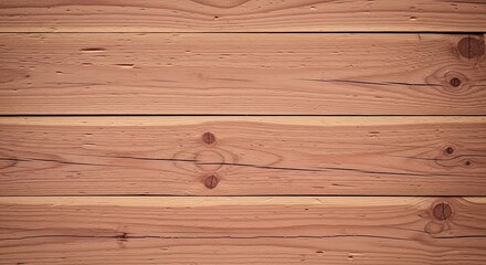 Natural Cedar Wood Texture with Knots, Seamless Surface Background of Horizontal Planks