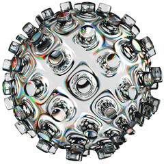 Liquid Glass 3D Shape