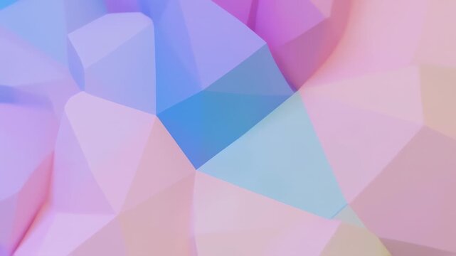 Abstract geometric pattern of pastel triangles