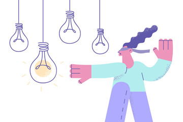 Strategy, challenge, new ideas concept