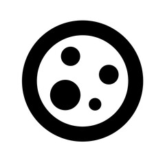 Fototapeta premium petri dish colonies science silhouette icon