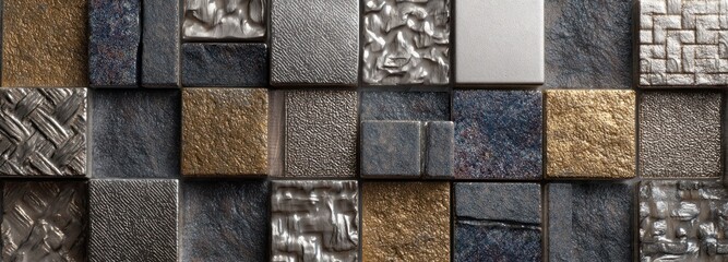 Decorative mosaic tiles pattern