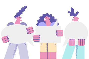 Communication, chat, speech concept