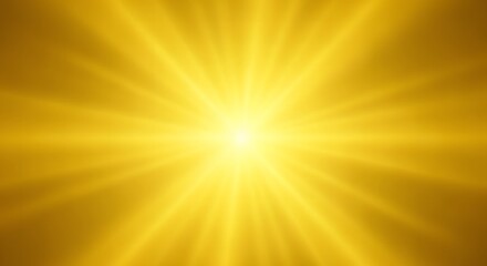 Radiant golden light bursting outwards from a central point creating a dazzling abstract background with a geometric pixelated pattern and a sense of energy and celebration