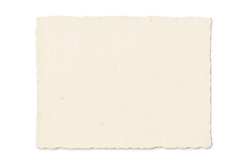 Obraz premium Blank vintage paper creating aged frame effect with ripped edges, antique textured background, copy space, transparent