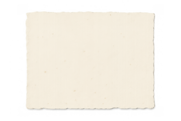 Blank vintage paper creating aged frame effect with ripped edges, antique textured background, copy space, transparent