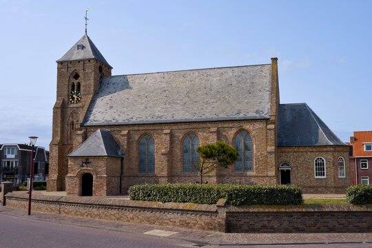 View of the Catarinakerk in Zoutelande, Zeeland, Netherlands
