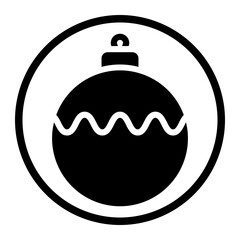 bauble glyph icon