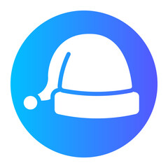 santa hat gradient icon