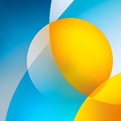 Corporate Polygon-Curve Seamless Pattern – Blue Cyan White Yellow 