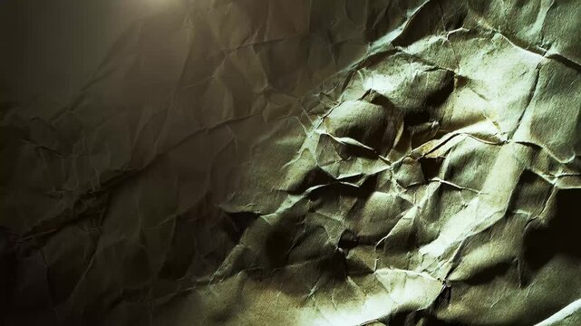 Close up of rugged rock texture showing layered folds and weathered surface with natural patterns in cool green gray tones, ideal for backgrounds, design, and geological imagery