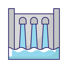 Waterfall Vector icon which can easily modify or edit