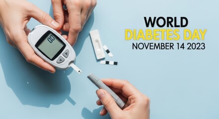 World Diabetes Day November 14 2023 blood glucose meter lancet