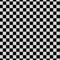 Fototapeta premium Checkered background with black and white squares representing pattern design concept